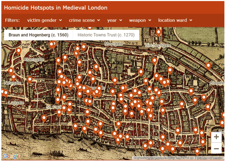 Homicide Hotspots in Medieval London