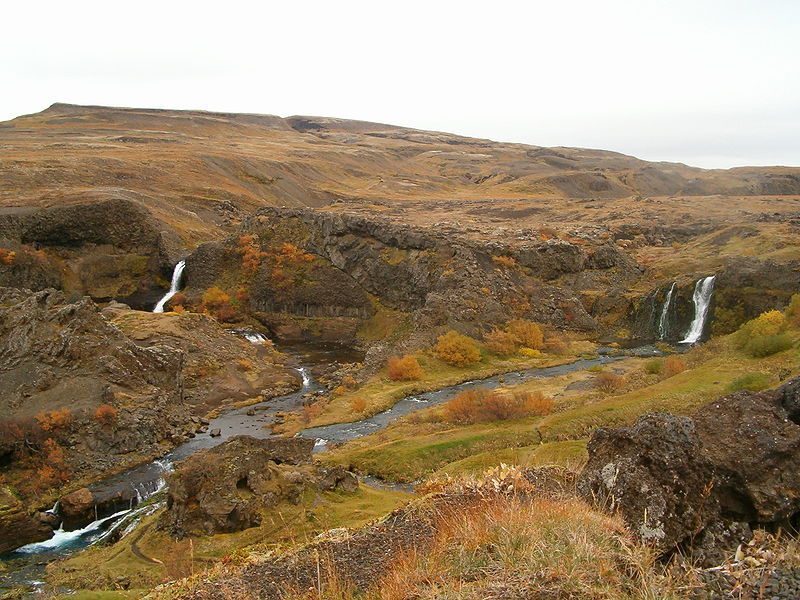 Gjáin, valle di Þjórsárdalur, Islanda