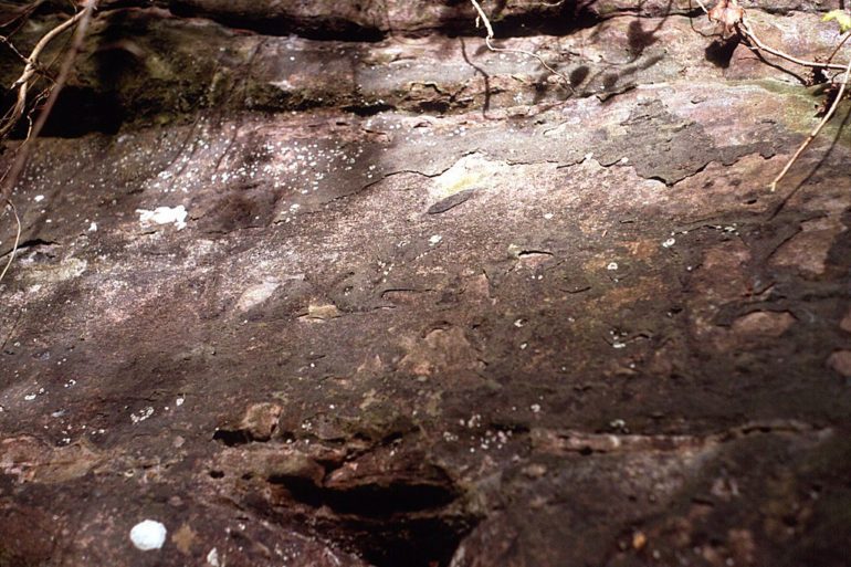 Roca escrita de Gelt, Cumbria, Inglaterra