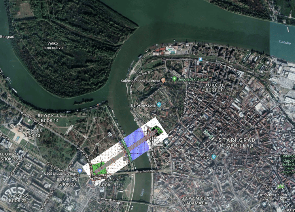 Gondola plans, Belgrade, Serbia