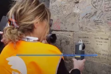Élimination des graffitis avec laser Italie