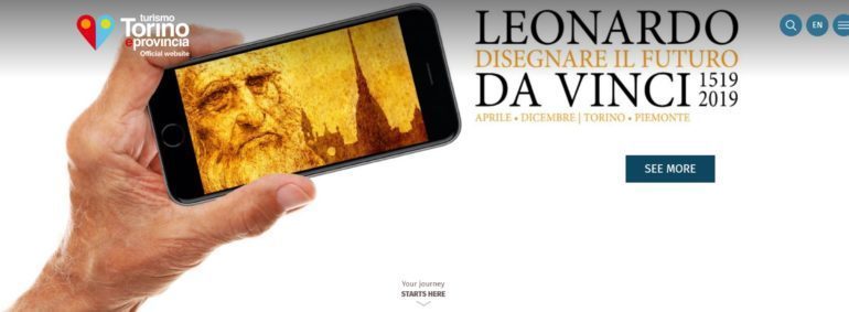 Leonardo Da Vinci, commemorative year, Turin