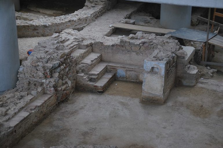 Opgravingslocatie onder het Akropolismuseum, Athene