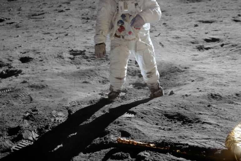 Buzz Aldrin auf dem Mond während der Apollo 11 Mission