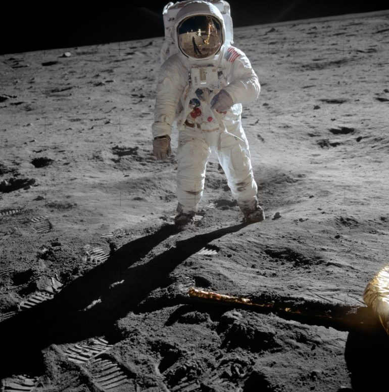 Buzz Aldrin on the Moon during the Apollo 11 Mission