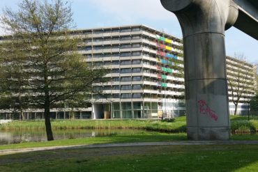 Kleiburg, one block of Amsterdam's vast Bijlmermeer estate, during the renovation (2014)