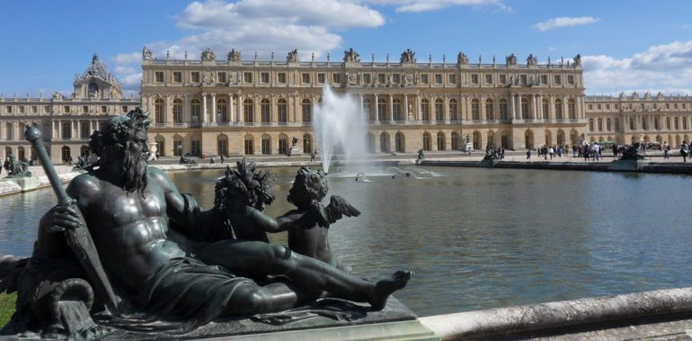 West side of the palace of Versailles.