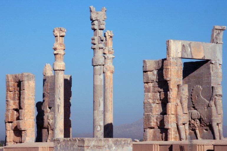 Puerta de todas las naciones en Persépolis, Irán