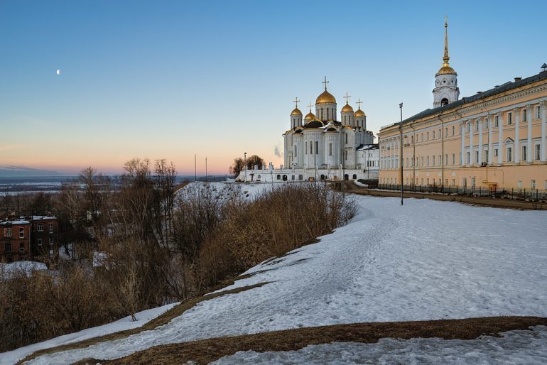 Assumption Cathedral in winter.