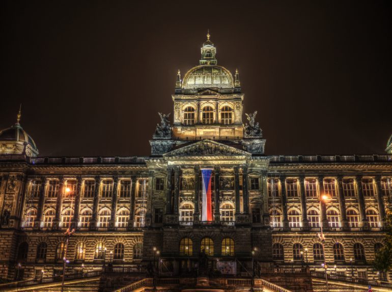 Some parts of the National Museum were shot at night so virtual visitors can see what this dominant feature of Wenceslas Square looks like after dusk.