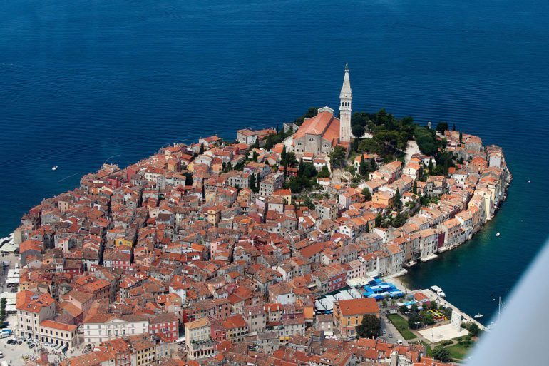 The town of Rovinj is a major attraction.