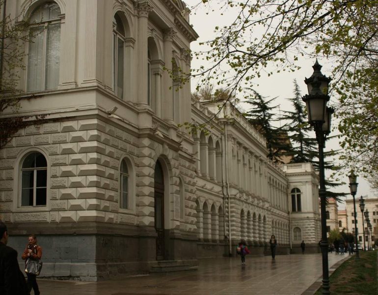The National Palace also became the tribune for governments of Armenia and Azerbaijan, the two other nascent modern states of the South Caucasus, to announce about their break from Russian control.
