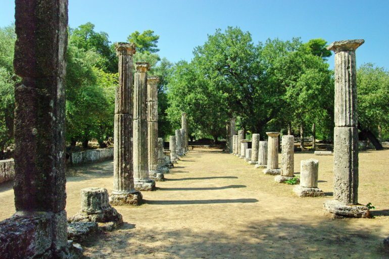 Palaestra, a place for the training of wrestlers, at Olympia.