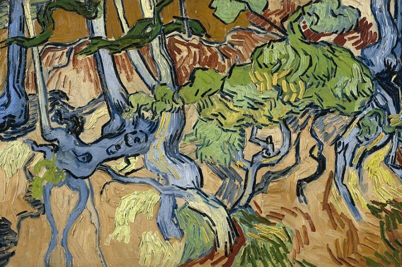 Tree Roots wordt beschouwd als het laatste schilderij van Van Gogh.
