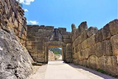 Porta dei Leoni, Micene, Grecia.