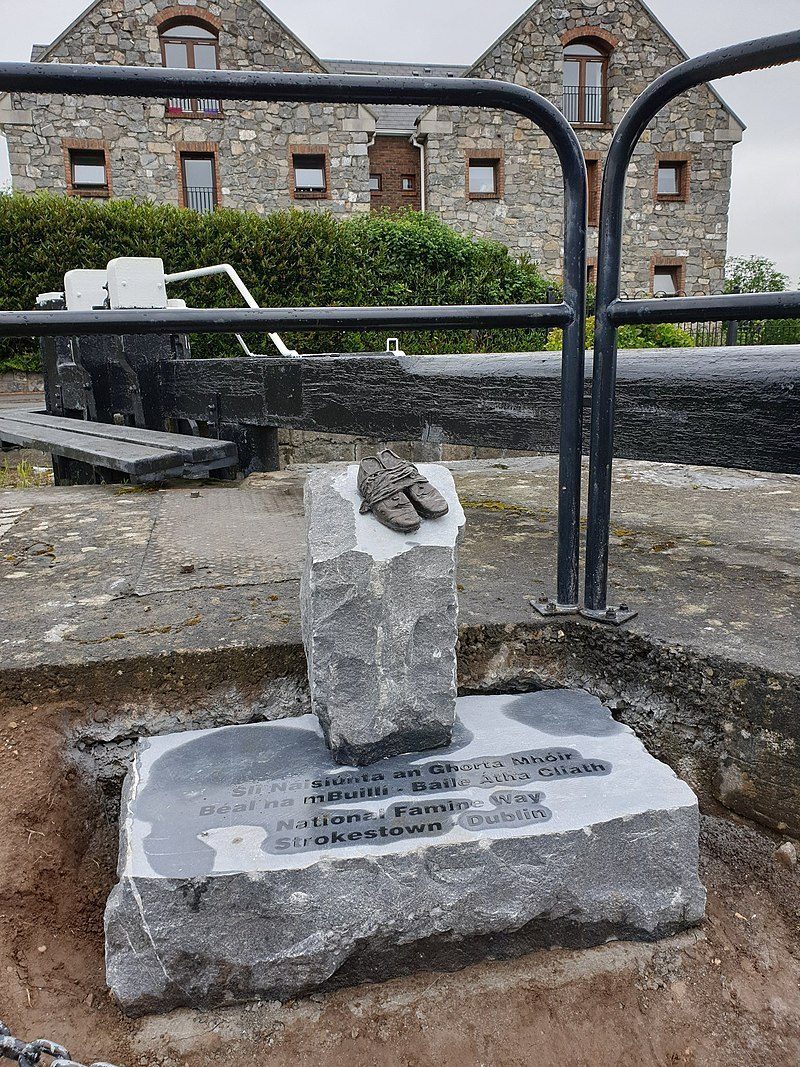 New Famine Way Memorial at Talbot Bridge, Dublin.