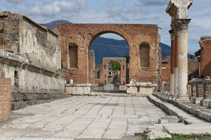 Rovine dell'antica città di Pompei.