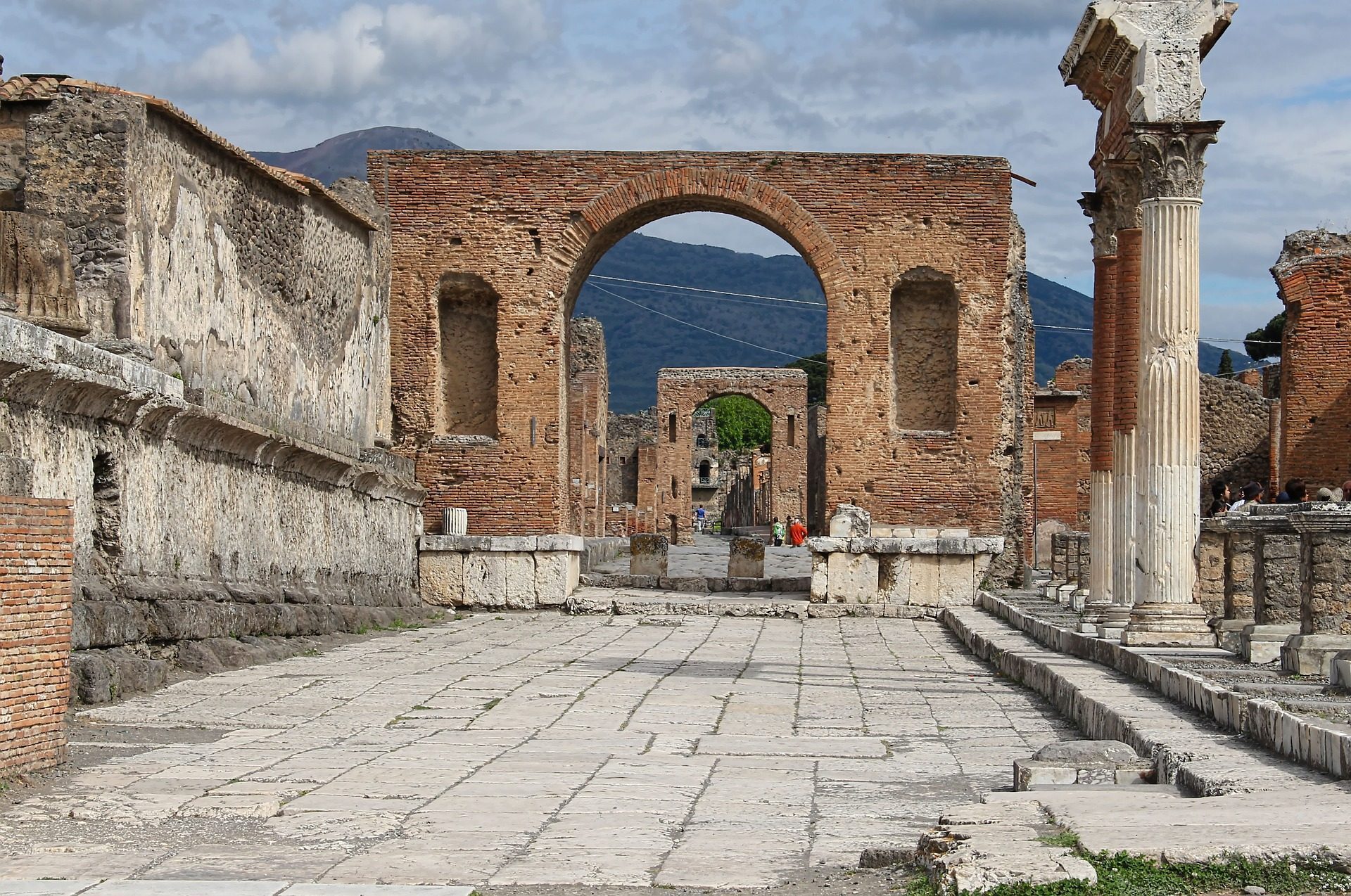 Ruinen der antiken Stadt Pompeji.