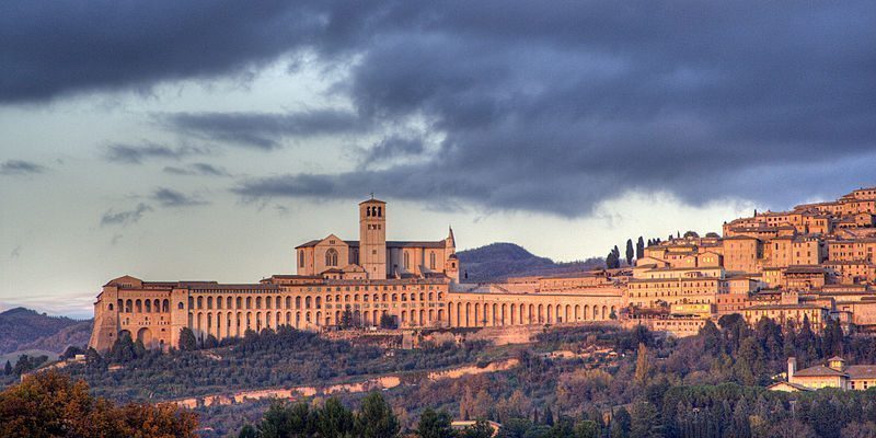 Skyline von Assisi, Italien Faro Concention