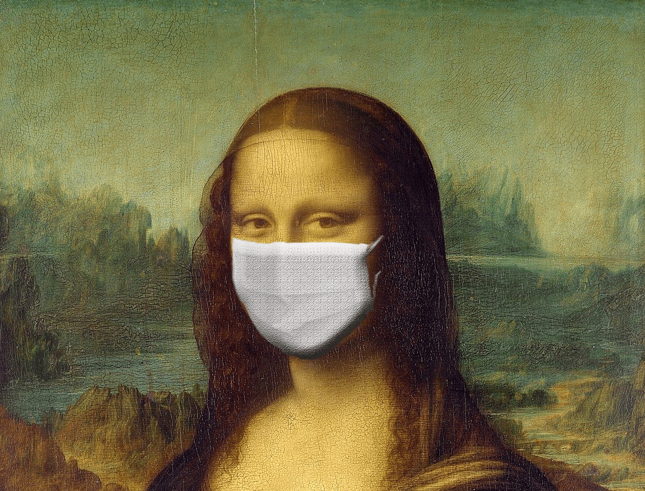 Mona Lisa avec masque