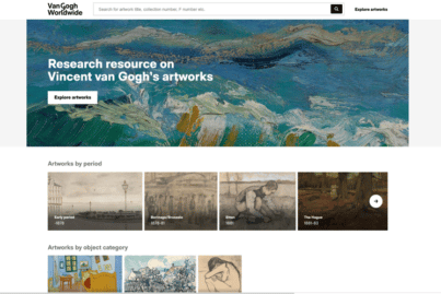 Homepage Van Gogh Worldwide