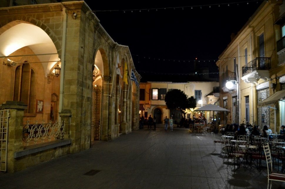 Faneromeni-plein in Nicosia, Cyprus.