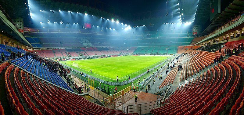 Stade San Siro, Milan, Italie.