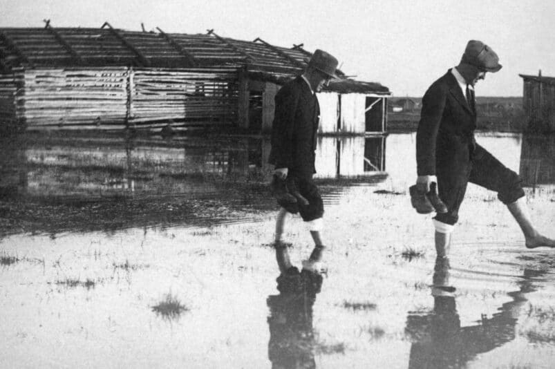 Überschwemmungen in der Region Südösterbotten in Finnland im Jahr 1934