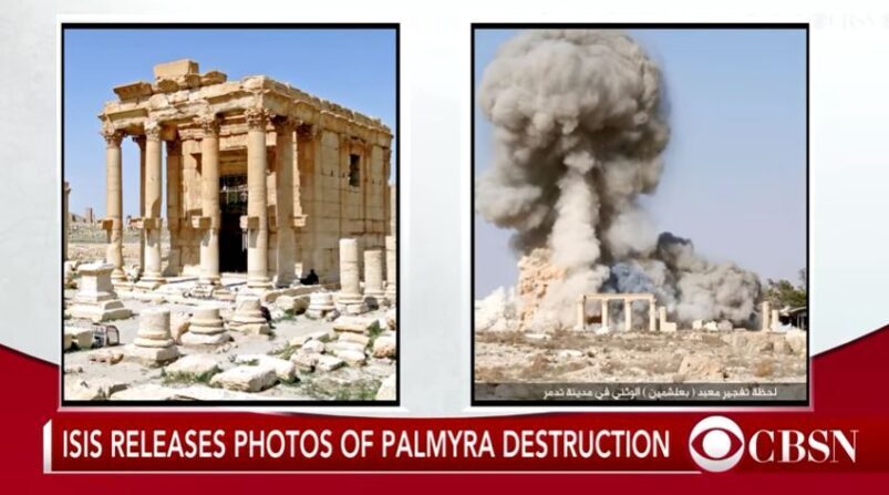 Temple of Bel in Palmyra in Syria destroyed by ISIS in 2015