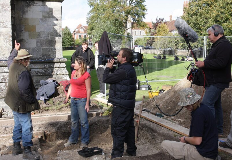 Time Team in Salisbury _ Phil and Bridge discuss the chapel … _ Flickr