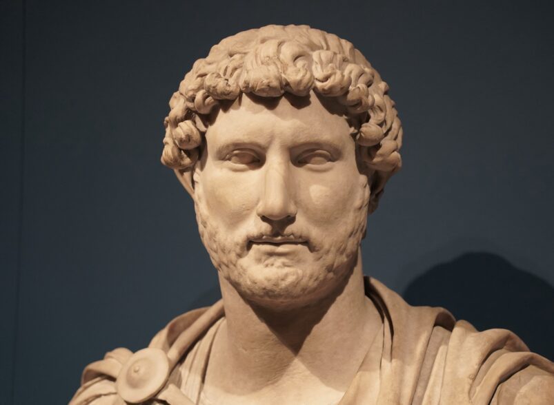 Marble bust of Hadrian. Image: TimeTravelRome via Wikipedia CC BY 2.0