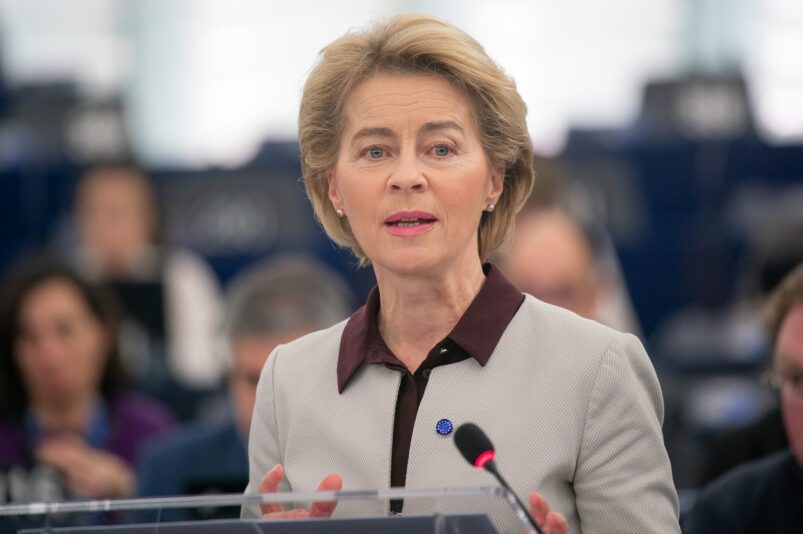 Ursula van der Leyen. Afbeelding: Europees Parlement via Flickr