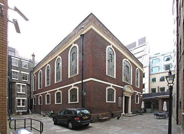 Bevis Marks Synagoge in Londen, Engeland. Afbeelding: John Salmon via Wikimedia CC BY-SA 2.0