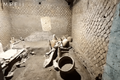 La habitación de los esclavos. Fuente: Sitios de Pompeya a través de YouTubeom