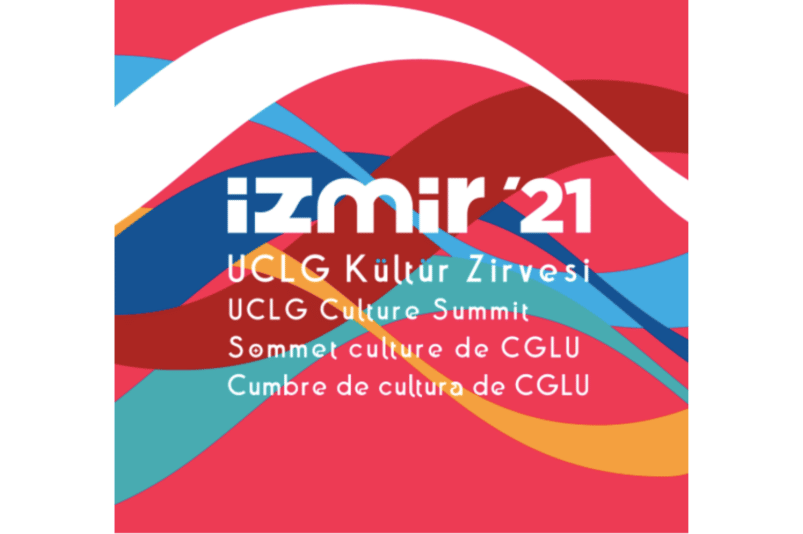 Logotipo de la IV Cumbre Cultural de CGLU organizada por Izmir en septiembre de 4