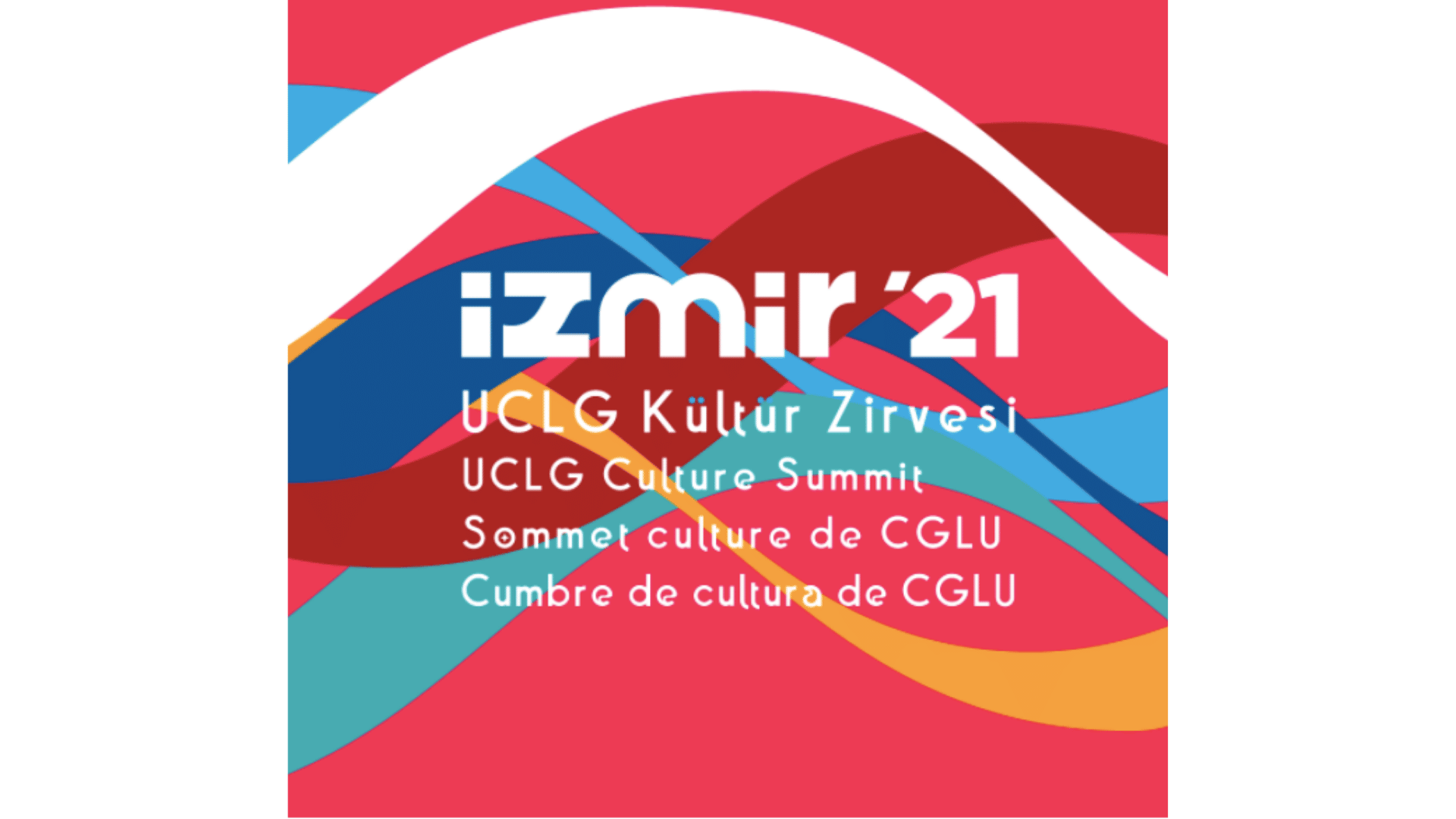 Logo des 4. UCLG-Kulturgipfels, der im September 2021 von Izmir veranstaltet wird