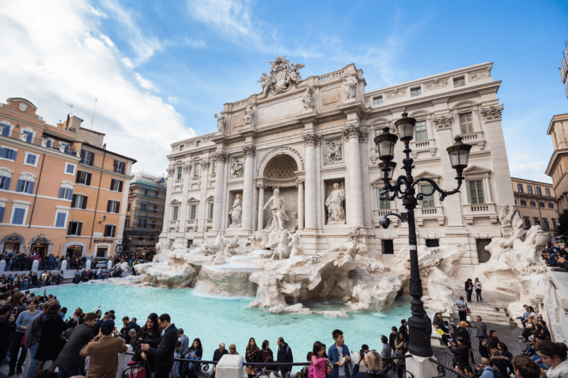 The Trevi Fountain in Rome, Italy. Source: Kasto via Canva