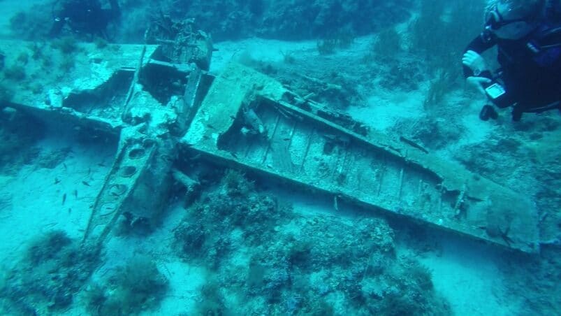 Wreck off the coast of Ithaca. Image: Greek Ministry of Culture, press release.