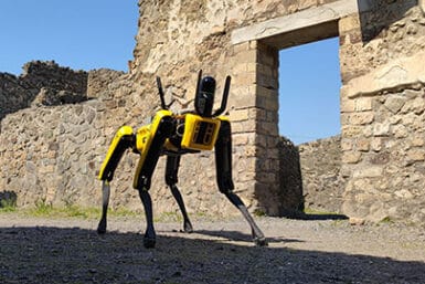 Spot, de robothond. Afbeelding: Persbericht Archeologisch Park Pompeii