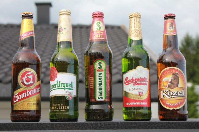 Czech beers. Image: Øyvind Holmstad via Wikimedia (CC BY-SA 3.0)